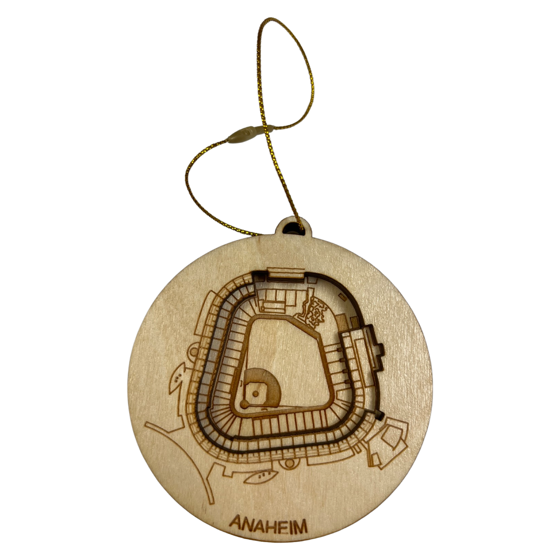 Anaheim, California Ornament Art (Angel Stadium of Anaheim) StadiumMapArt