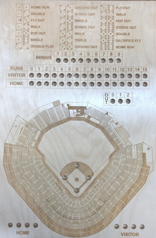 Atlanta, Georgia Dice Game Art (Truist Park)