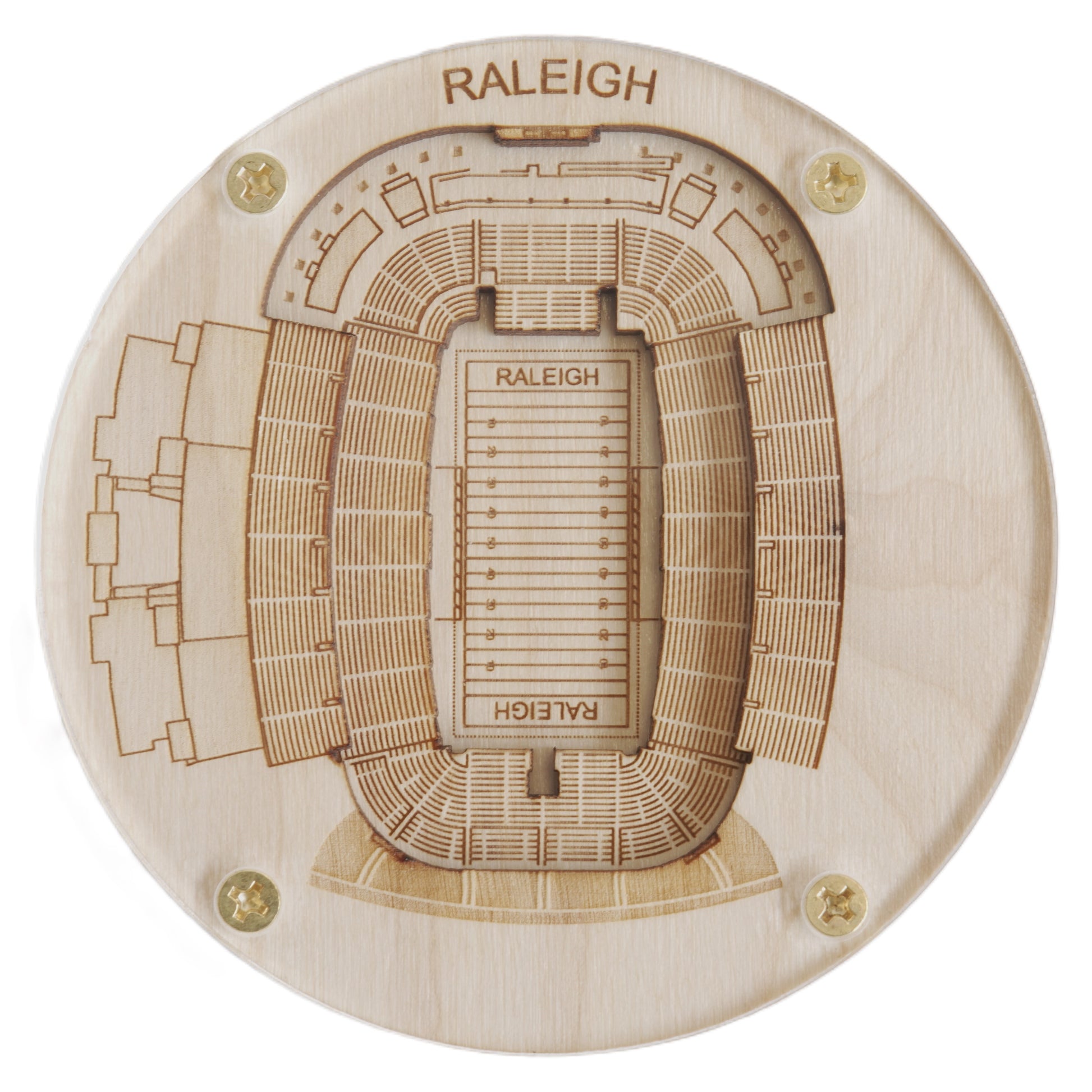 Raleigh, North Carolina Coaster Art (Carter-Finley Stadium)