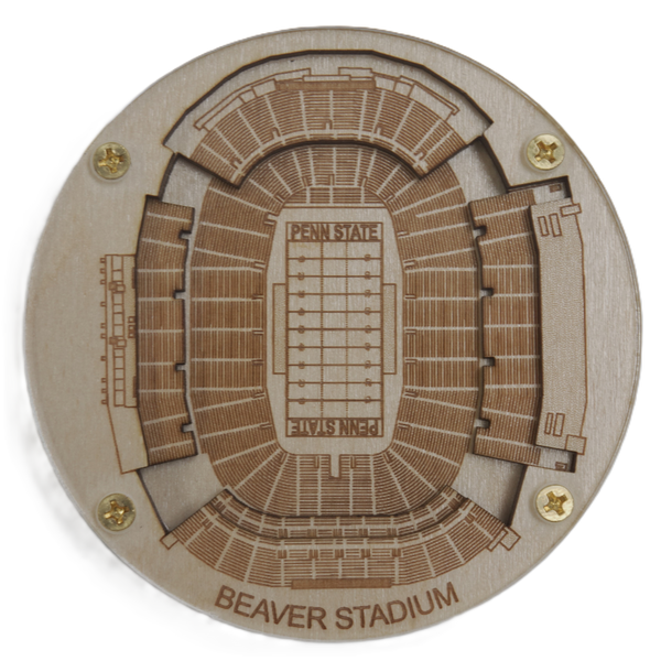 State College, Pennsylvania Coaster Art (Beaver Stadium)