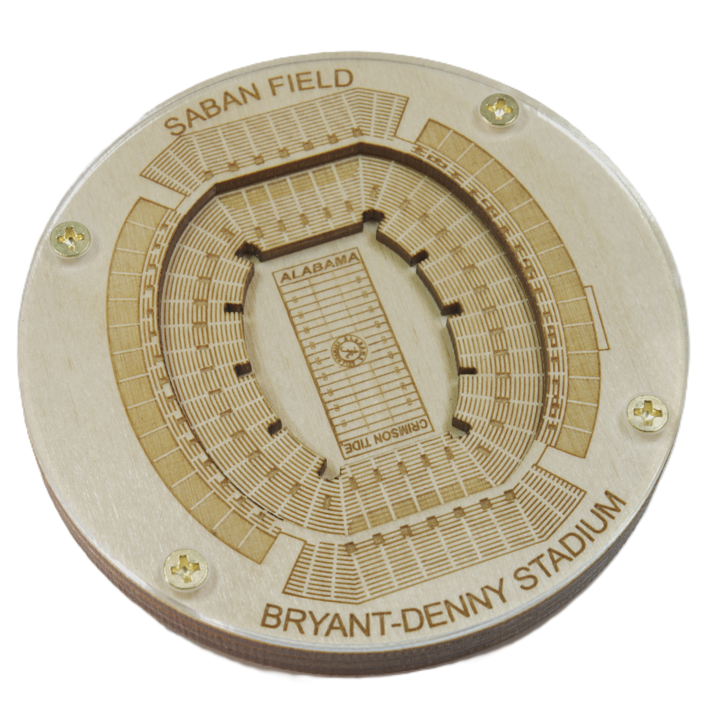 Tuscaloosa, Alabama Coaster Art (Saban Field at Bryant–Denny Stadium)