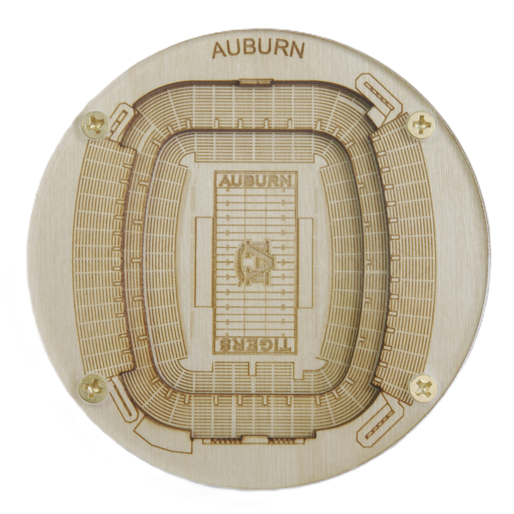 Auburn, Alabama Coaster Art (Jordan-Hare Stadium)