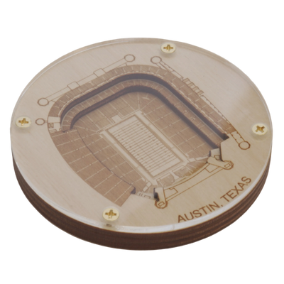 Austin, Texas Coaster Art (Darrell K Royal – Texas Memorial Stadium)
