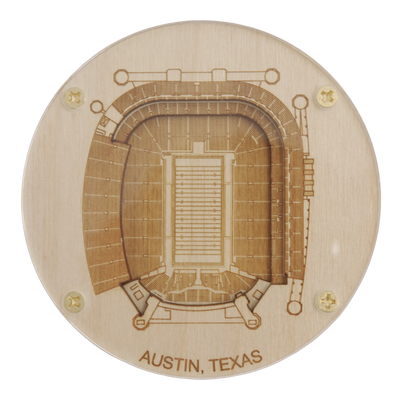 Austin, Texas Coaster Art (Darrell K Royal – Texas Memorial Stadium)