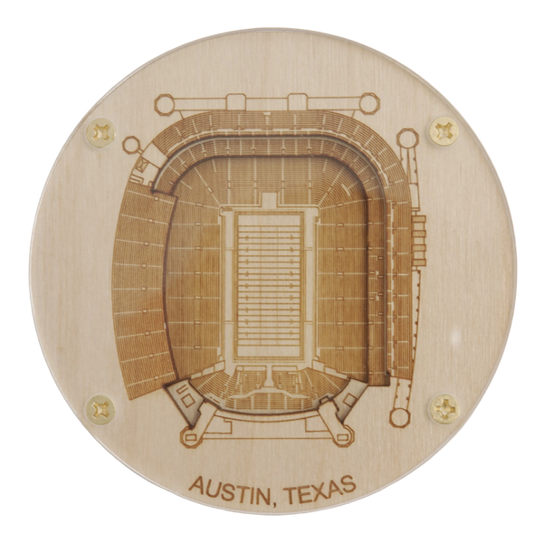 Austin, Texas Coaster Art (Darrell K Royal – Texas Memorial Stadium)