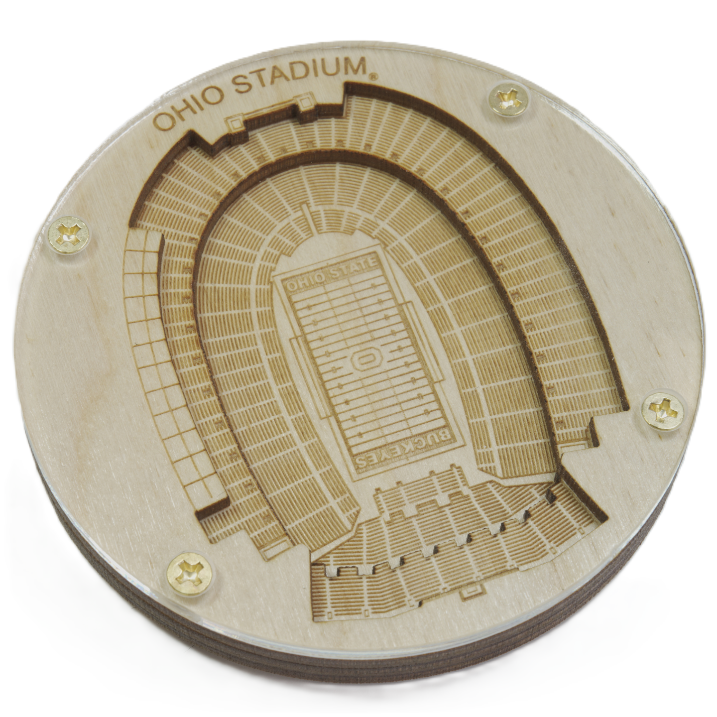 Columbus, Ohio Coaster Art (Ohio Stadium)