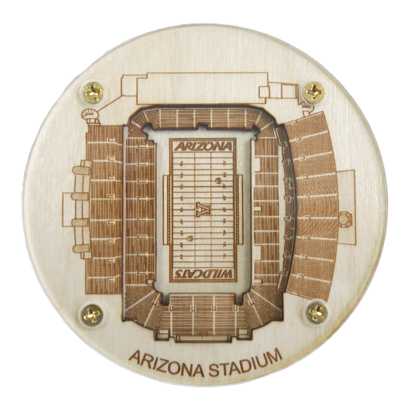 Tucson, Arizona Coaster Art (Arizona Stadium)