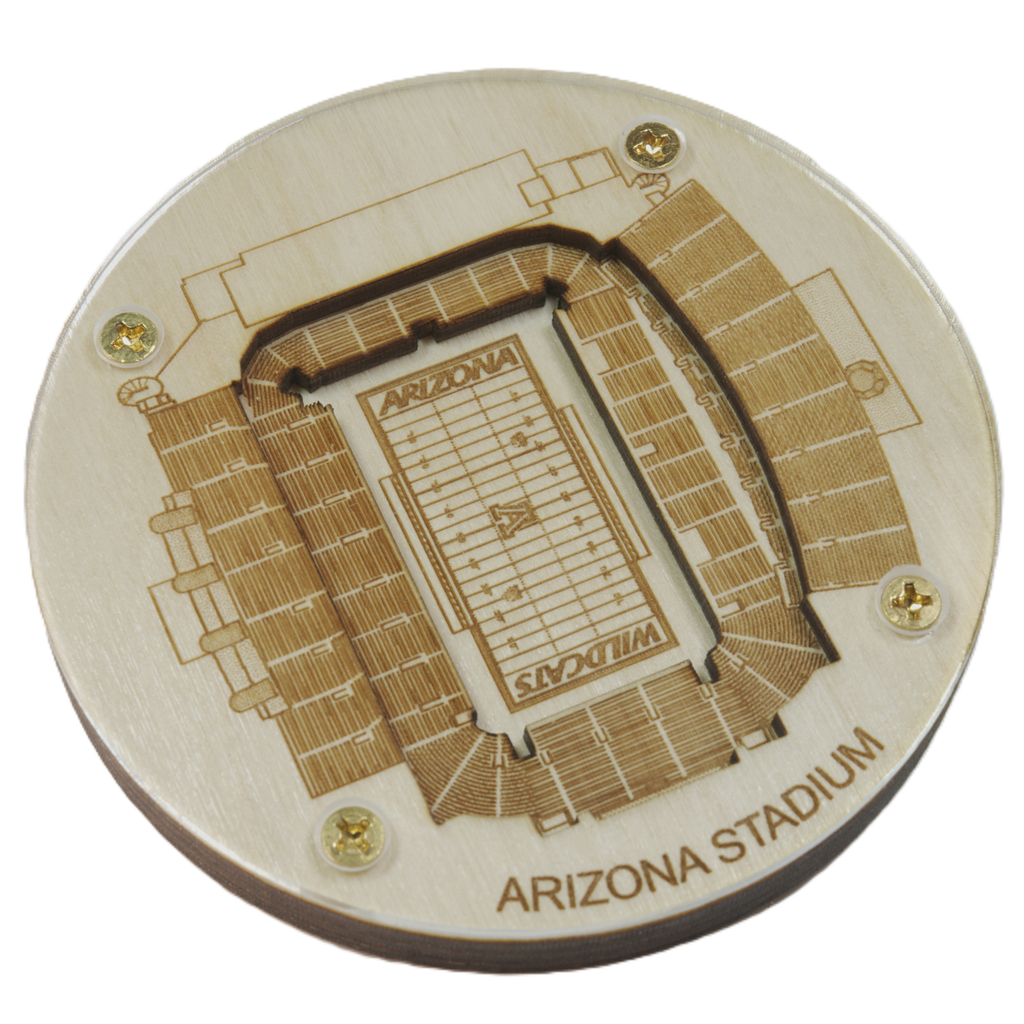 Tucson, Arizona Coaster Art (Arizona Stadium)