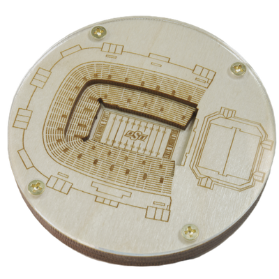 Stillwater, Oklahoma Coaster Art (Boone Pickens Stadium)
