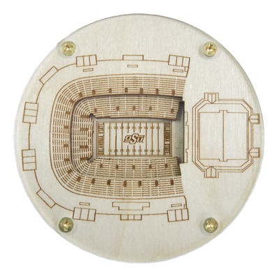 Stillwater, Oklahoma Coaster Art (Boone Pickens Stadium)