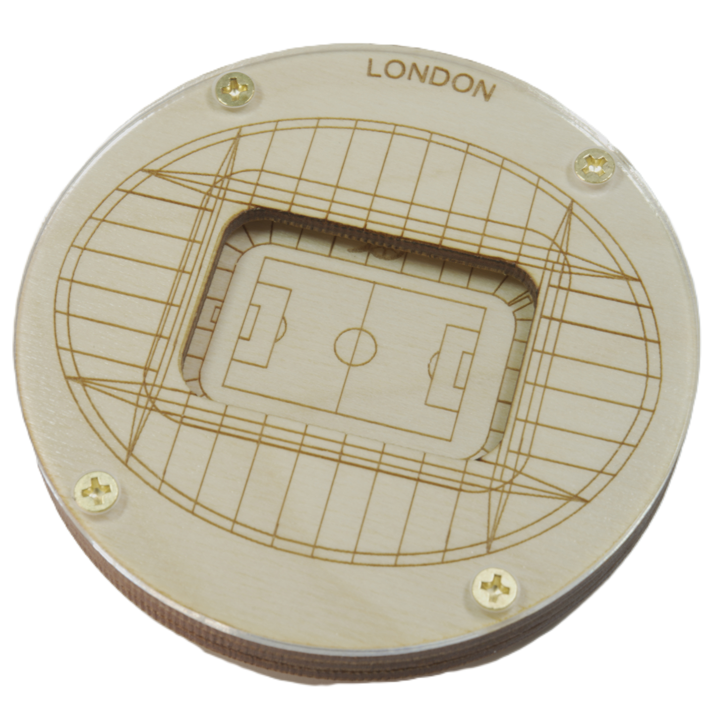 London, England Coaster Art (Emirates Stadium)