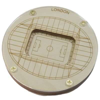 London, England Coaster Art (Emirates Stadium)