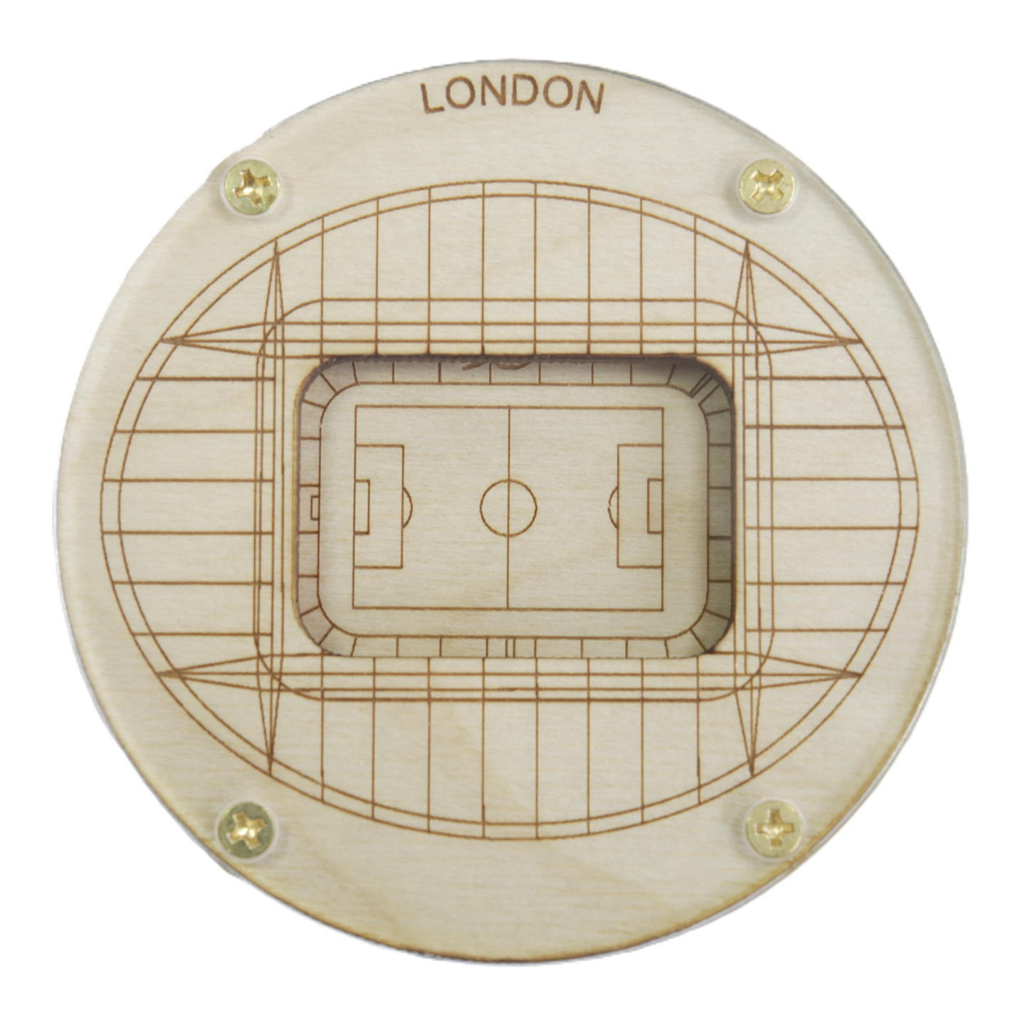 London, England Coaster Art (Emirates Stadium)