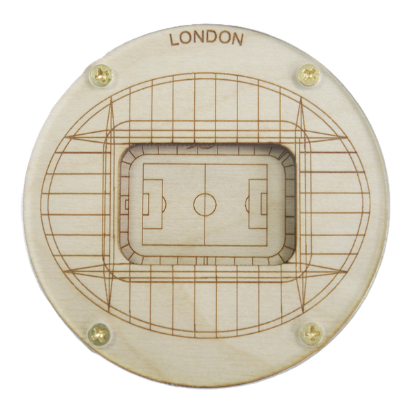 London, England Coaster Art (Emirates Stadium)
