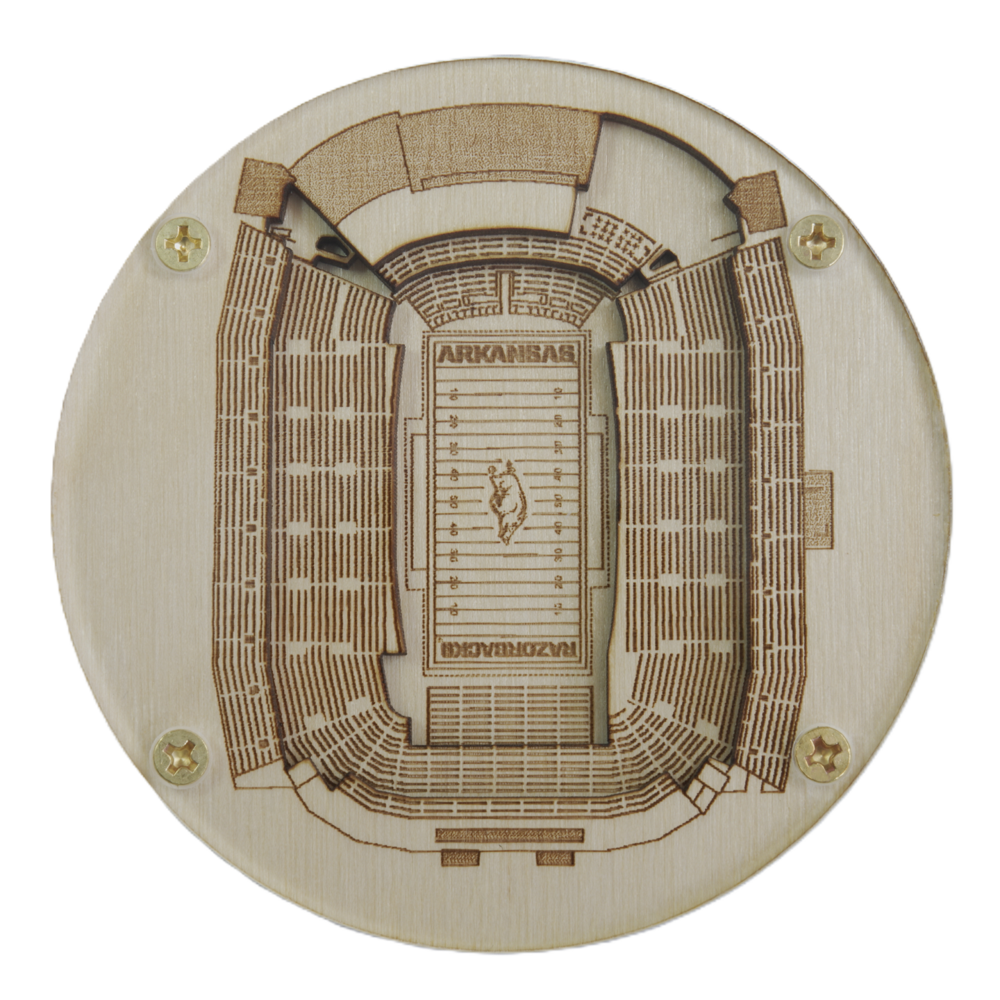 Fayetteville, Arkansas Coaster Art (Donald W. Reynolds Razorback Stadium)