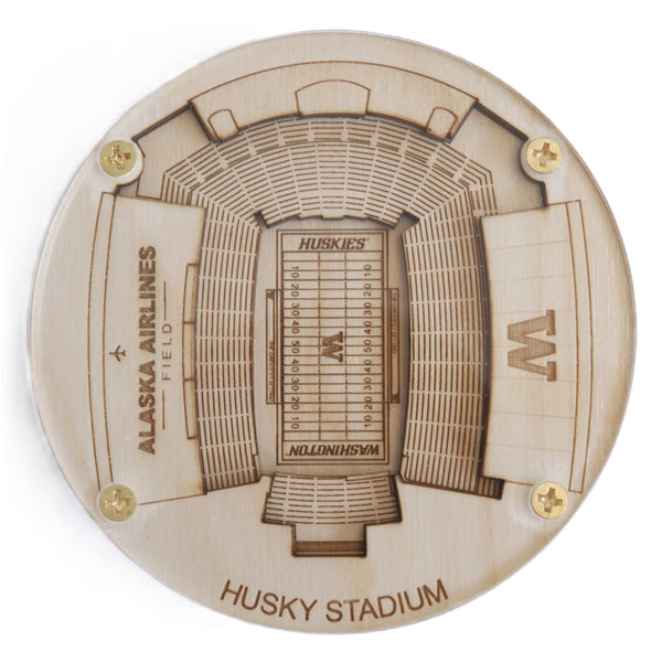 Seattle, Washington Coaster Art (Husky Stadium)