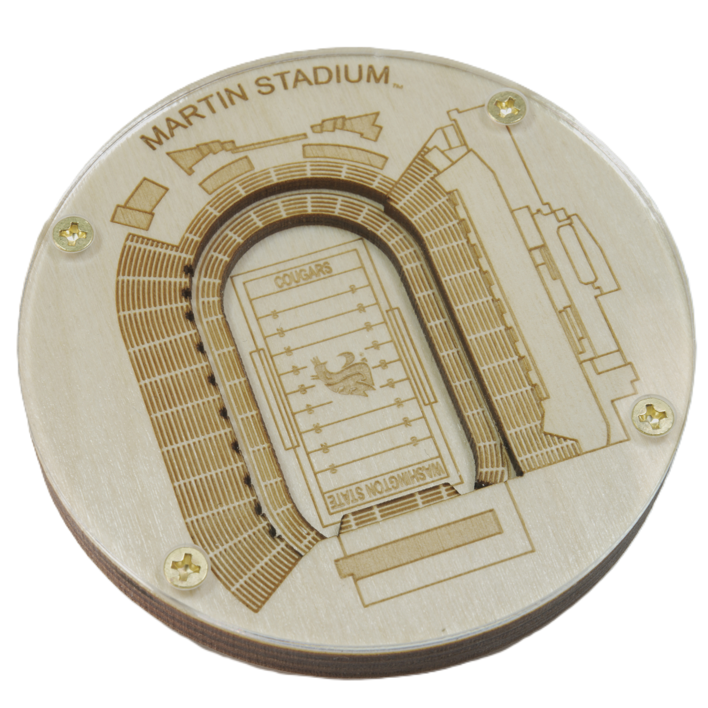 Pullman, Washington Coaster Art (Martin Stadium)