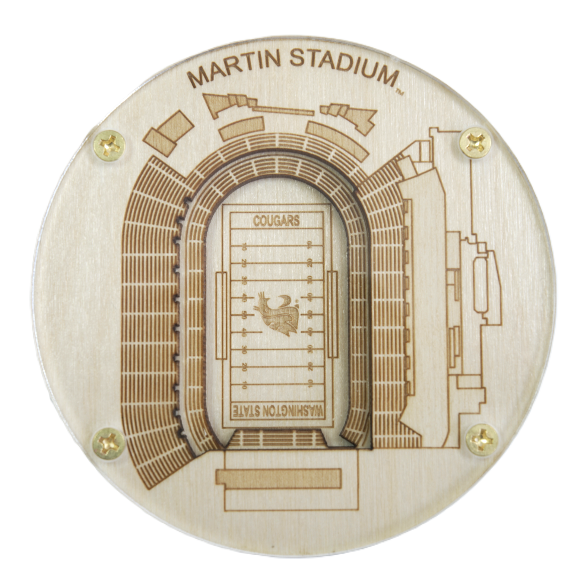 Pullman, Washington Coaster Art (Martin Stadium)