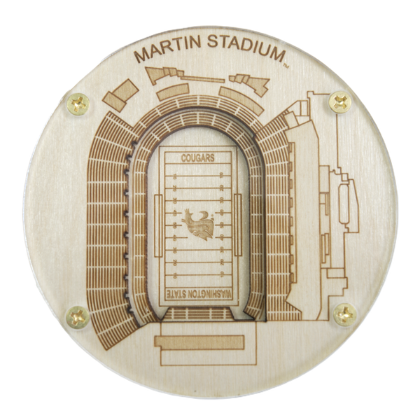 Pullman, Washington Coaster Art (Martin Stadium)