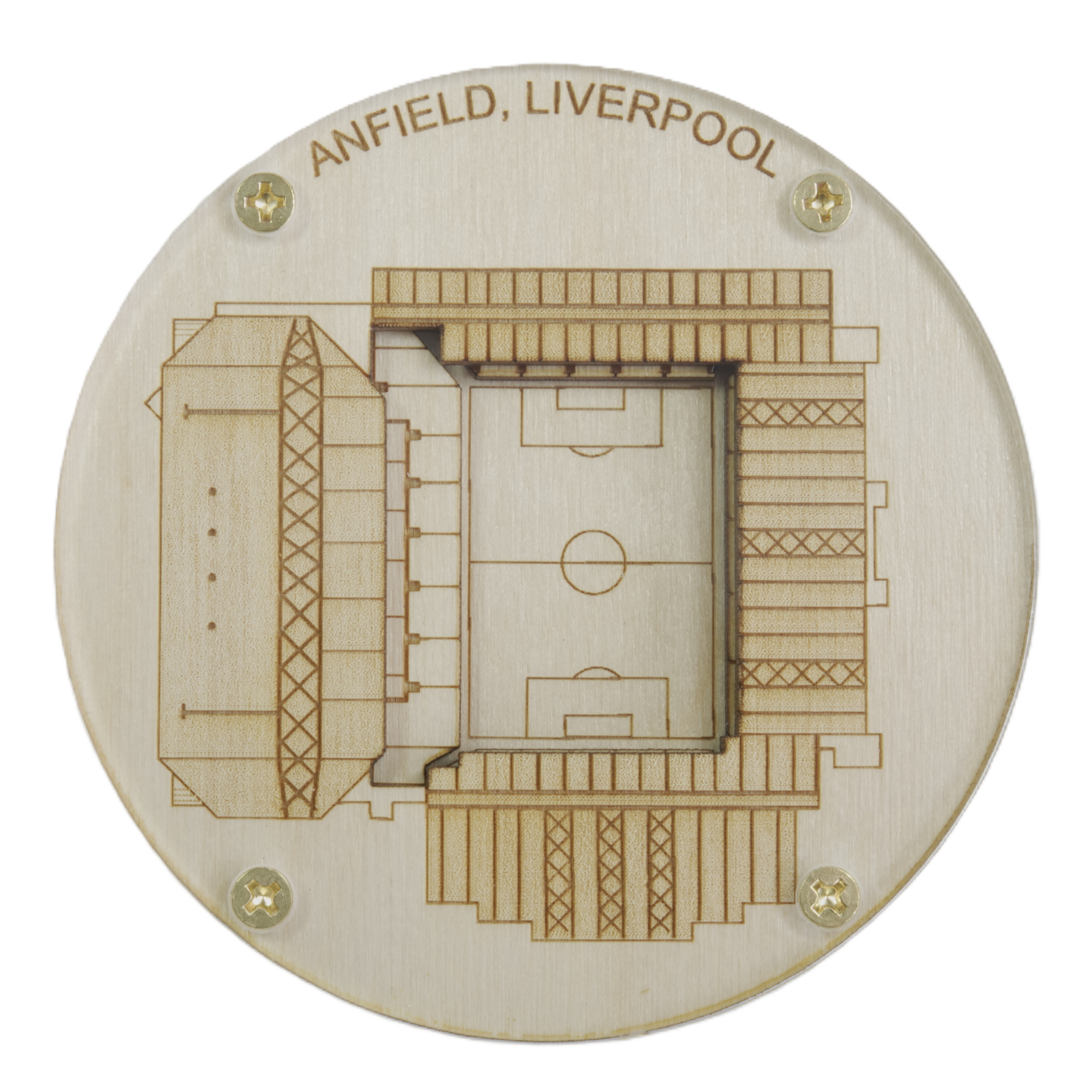 Liverpool, England Coaster Art (Anfield Stadium)