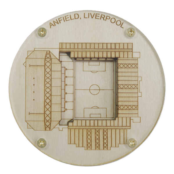 Liverpool, England Coaster Art (Anfield Stadium)