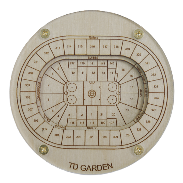 Boston, Massachusetts Coaster Art (TD Garden - Hockey)