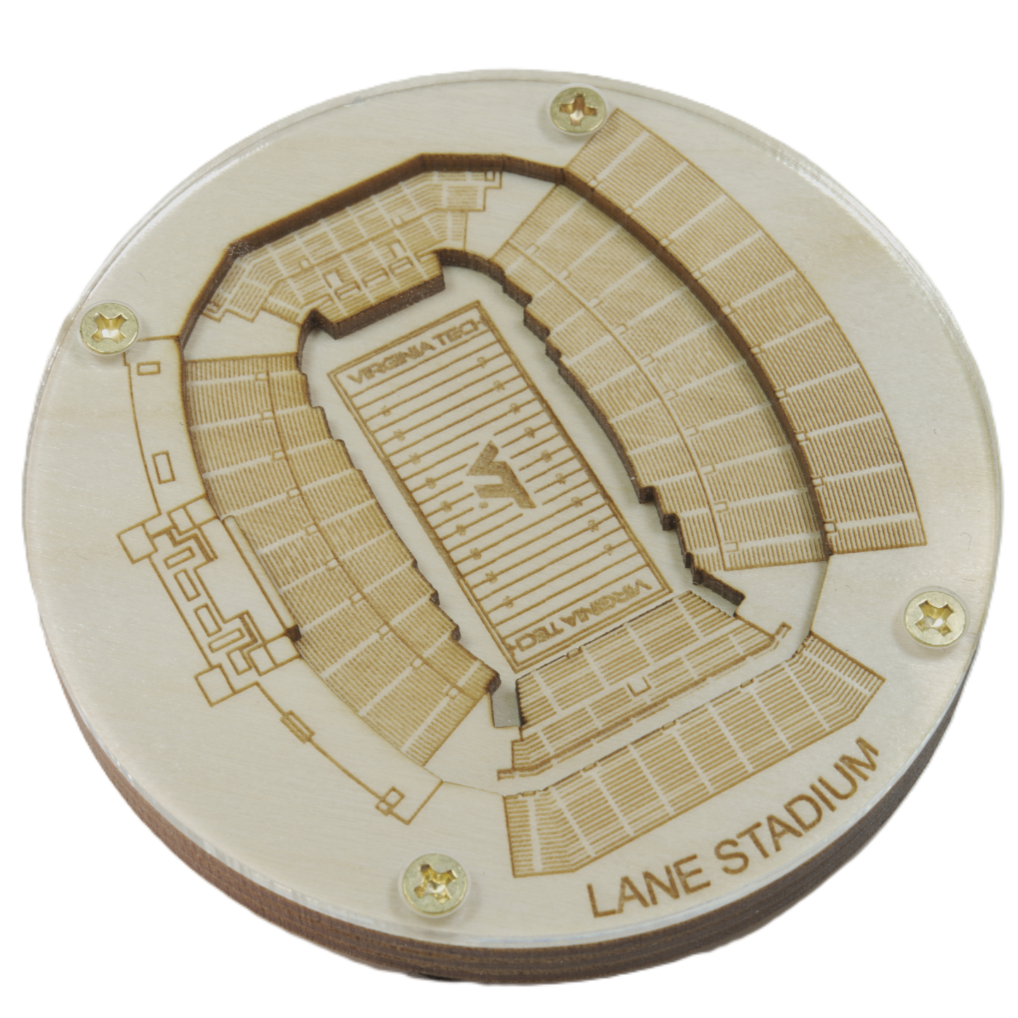 Blacksburg, Virginia Coaster Art (Lane Stadium)