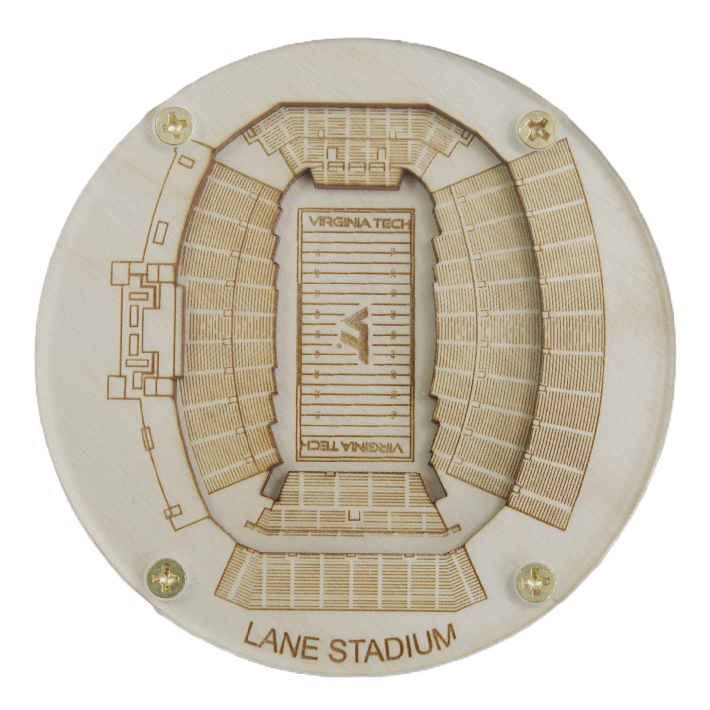 Blacksburg, Virginia Coaster Art (Lane Stadium)