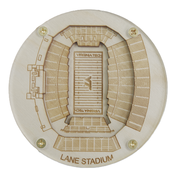 Blacksburg, Virginia Coaster Art (Lane Stadium)