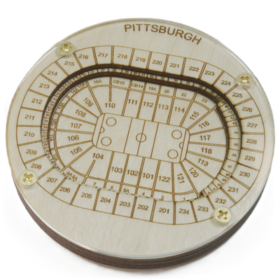 Pittsburgh, Pennsylvania Coaster Art (PPG Paints Arena)