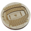 Morgantown, West Virginia Coaster Art (Mountaineer Field)