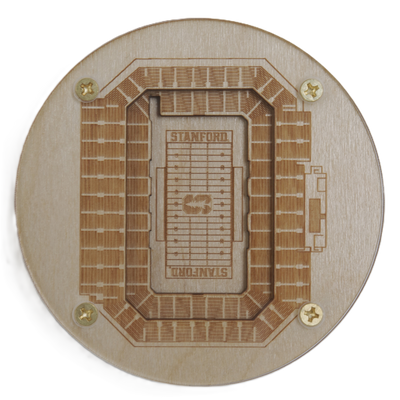 Stanford, California Coaster Art (Stanford Stadium)