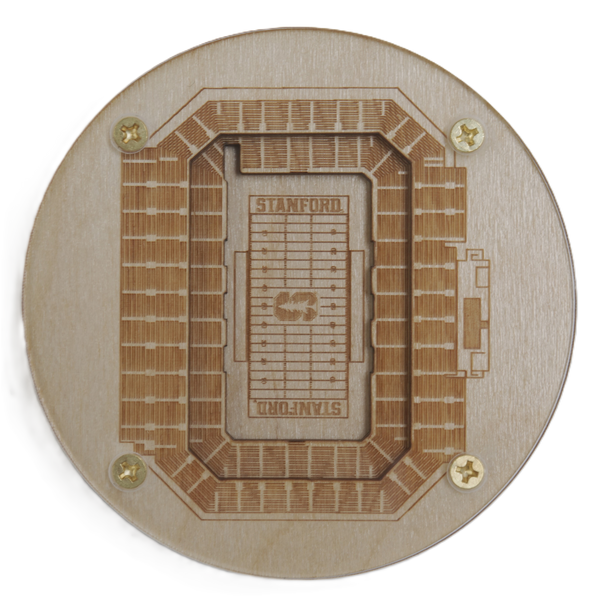Stanford, California Coaster Art (Stanford Stadium)