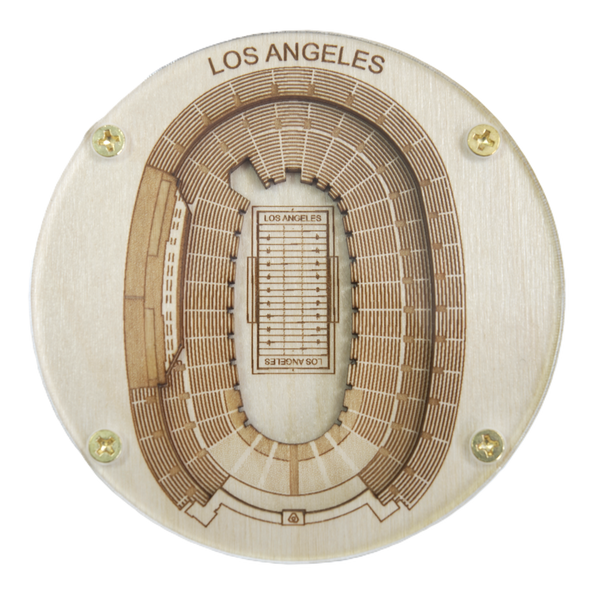 Los Angeles, California Coaster Art (LA Memorial Coliseum)