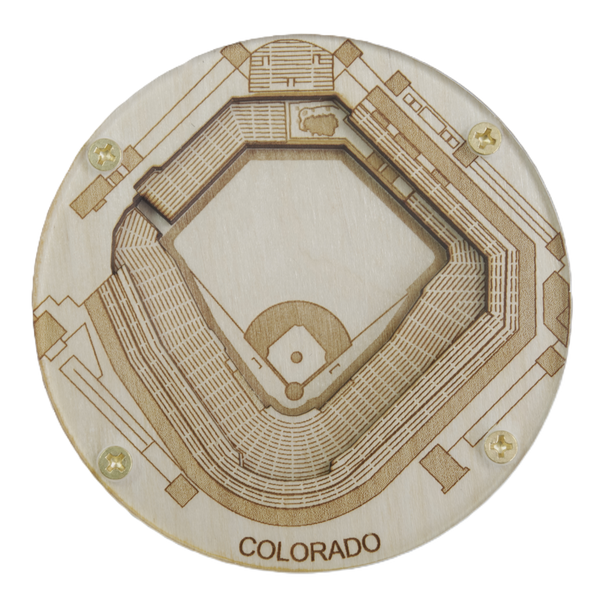 Denver, Colorado Coaster Art (Coors Field)