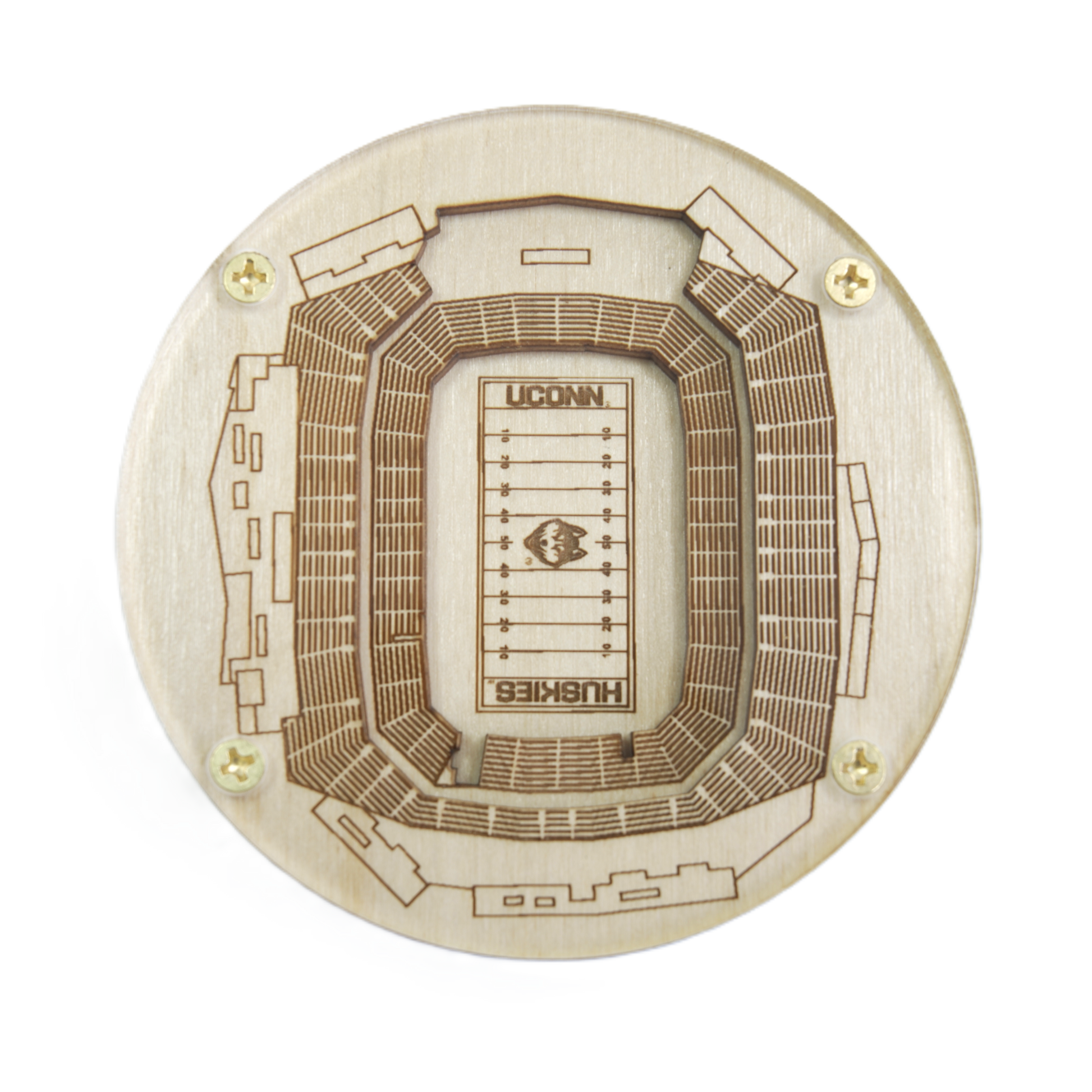 East Hartford, Connecticut Coaster Art (Pratt & Whitney Stadium at Rentschler Field)