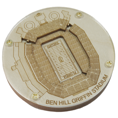 Gainesville, Florida Coaster Art (Ben Hill Griffin Stadium)