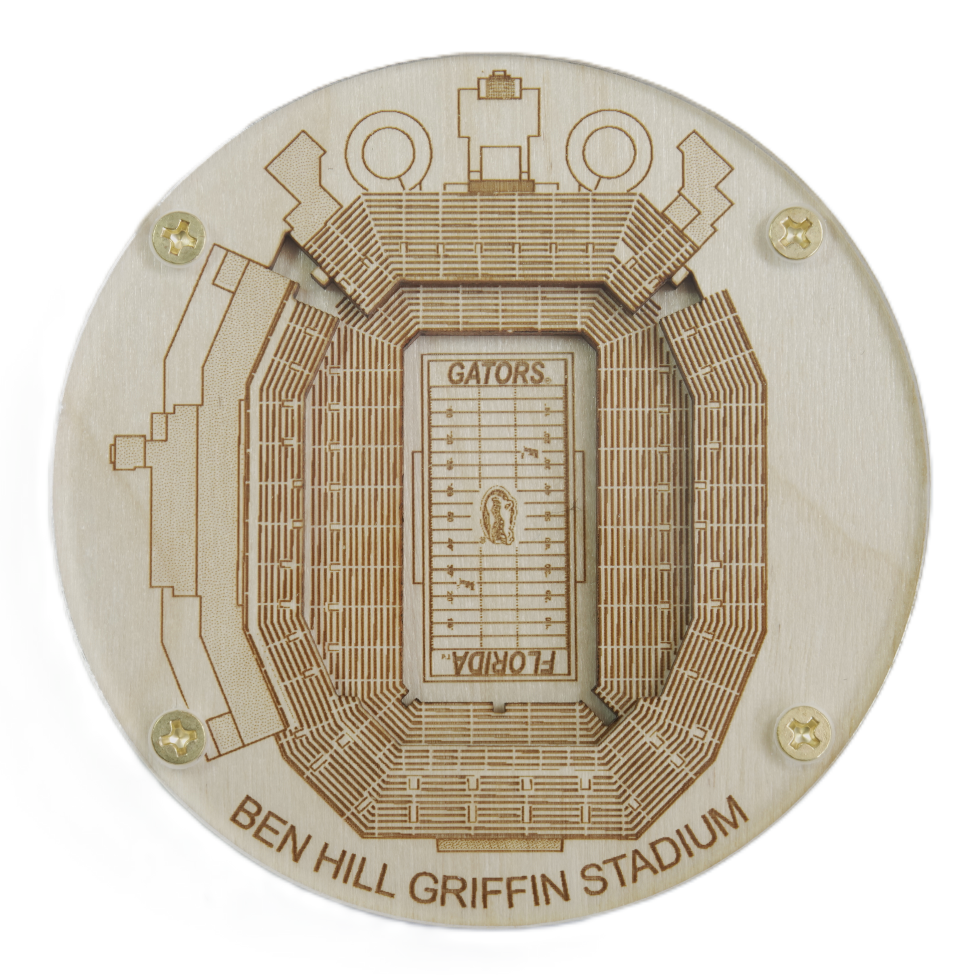 Gainesville, Florida Coaster Art (Ben Hill Griffin Stadium)