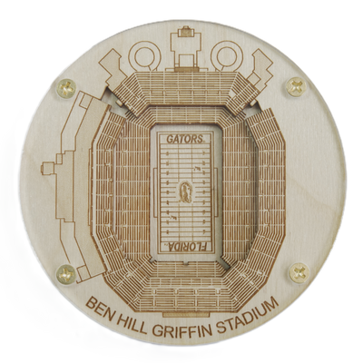 Gainesville, Florida Coaster Art (Ben Hill Griffin Stadium)