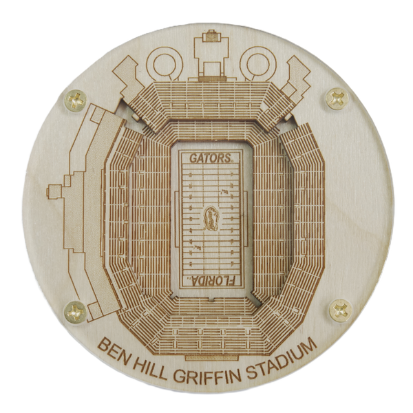 Gainesville, Florida Coaster Art (Ben Hill Griffin Stadium)