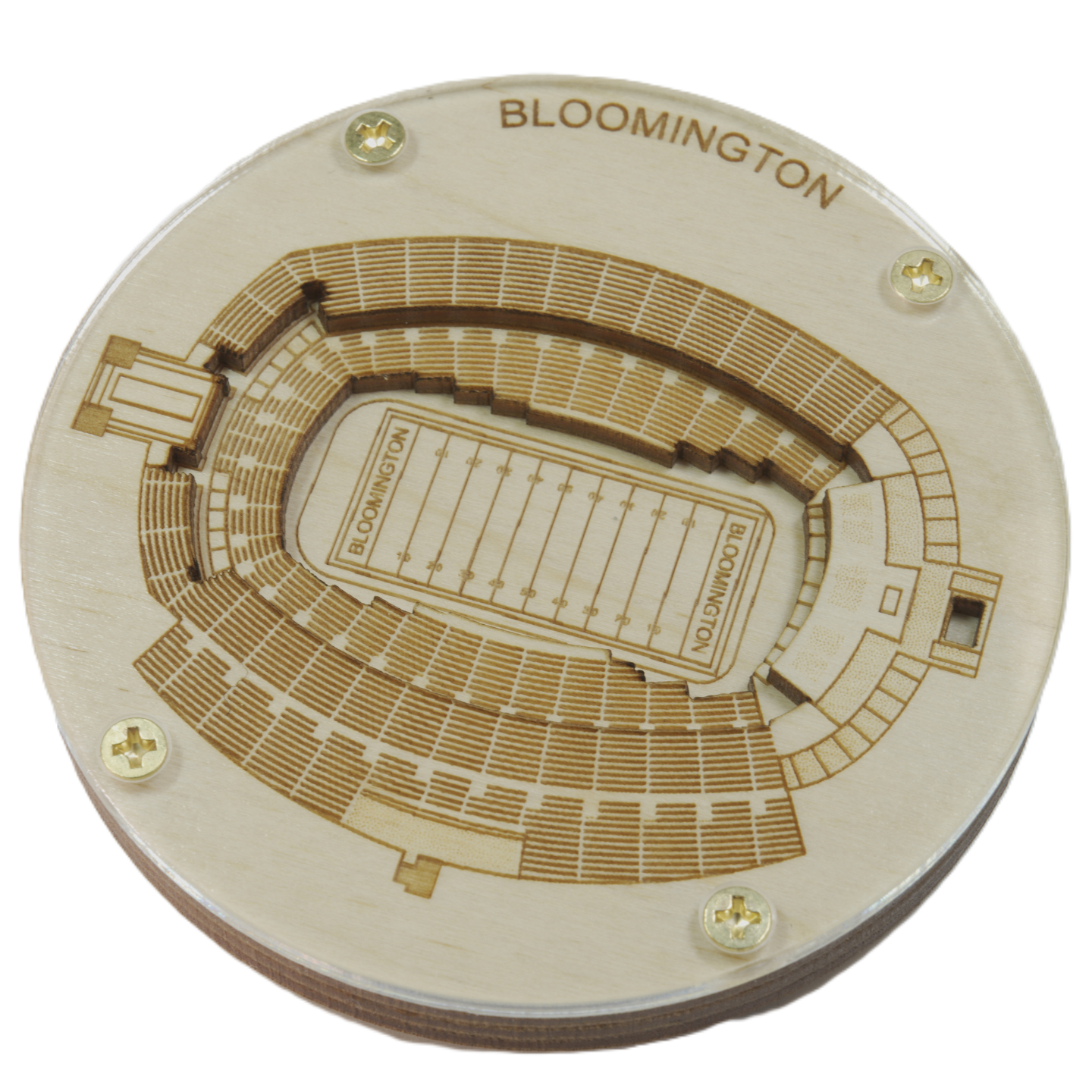 Bloomington, Indiana Coaster Art (Memorial Stadium)
