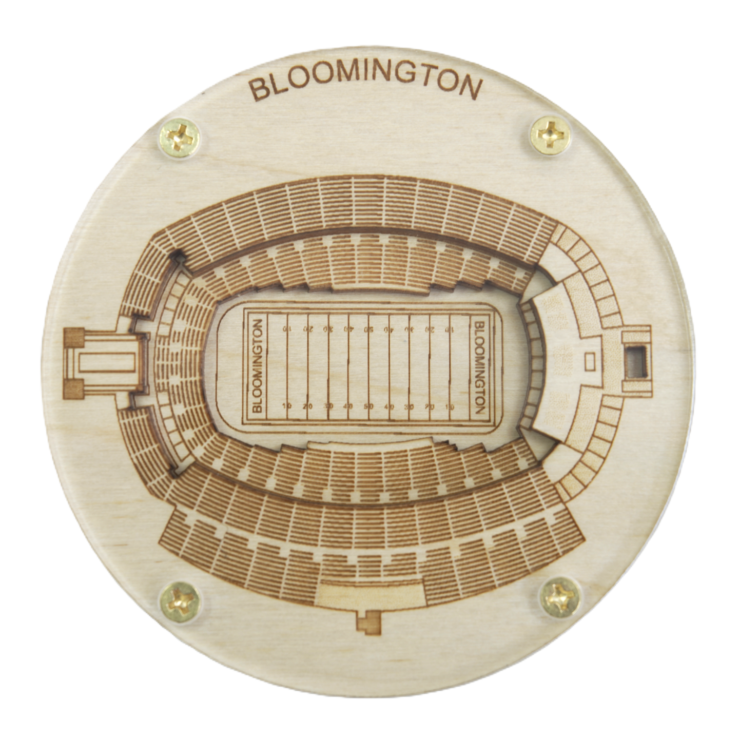 Bloomington, Indiana Coaster Art (Memorial Stadium)