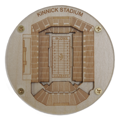 Iowa City, Iowa Coaster Art (Kinnick Stadium)