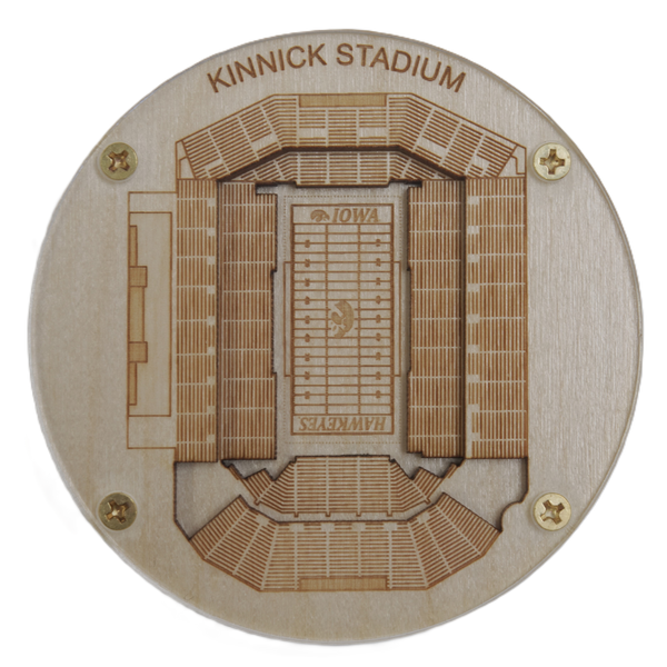 Iowa City, Iowa Coaster Art (Kinnick Stadium)