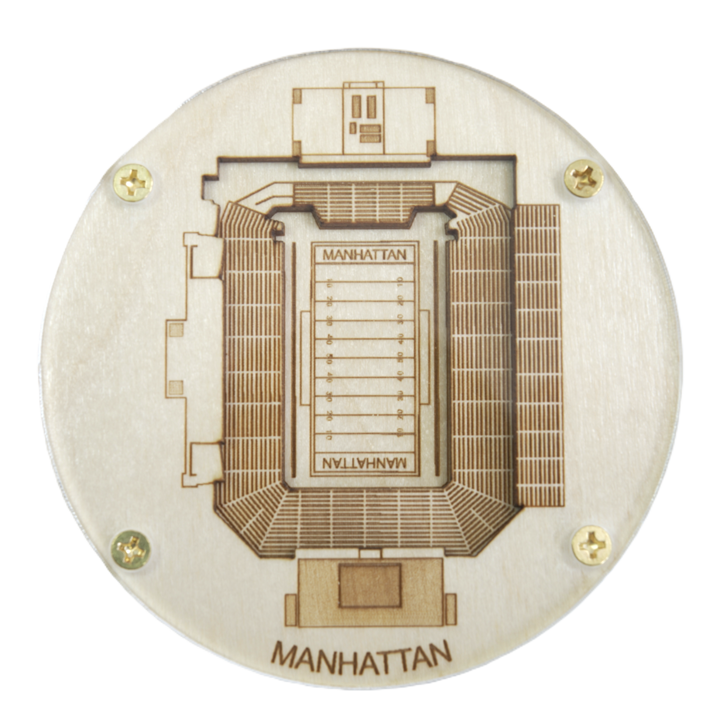 Manhattan, Kansas Coaster Art (Bill Snyder Family Stadium)