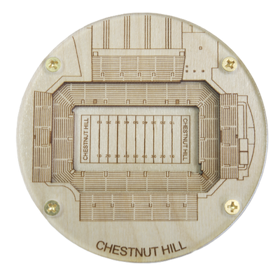 Chestnut Hill, Massachusetts Coaster Art (Alumni Stadium)