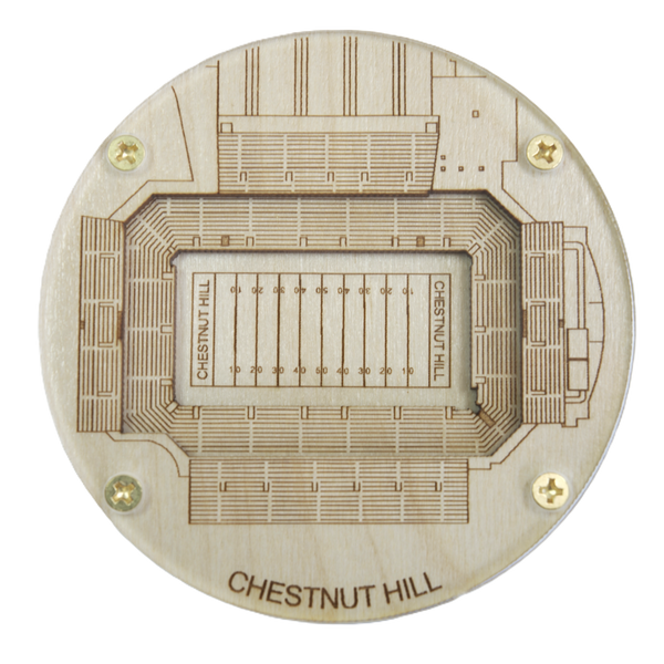 Chestnut Hill, Massachusetts Coaster Art (Alumni Stadium)