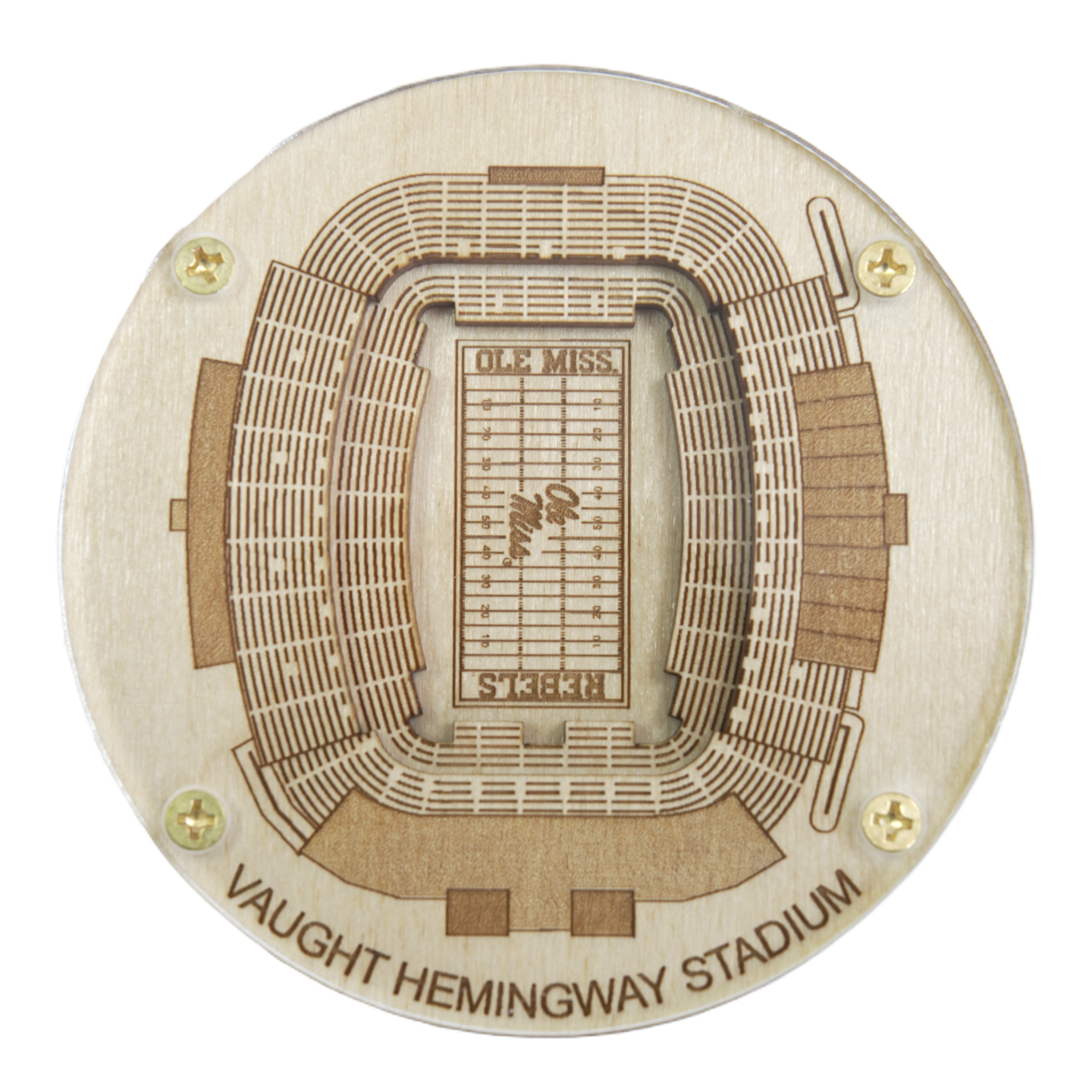 Oxford, Mississippi Coaster Art (Vaught–Hemingway Stadium)