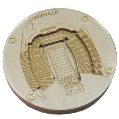 Starkville, Mississippi Coaster Art (Davis Wade Stadium)