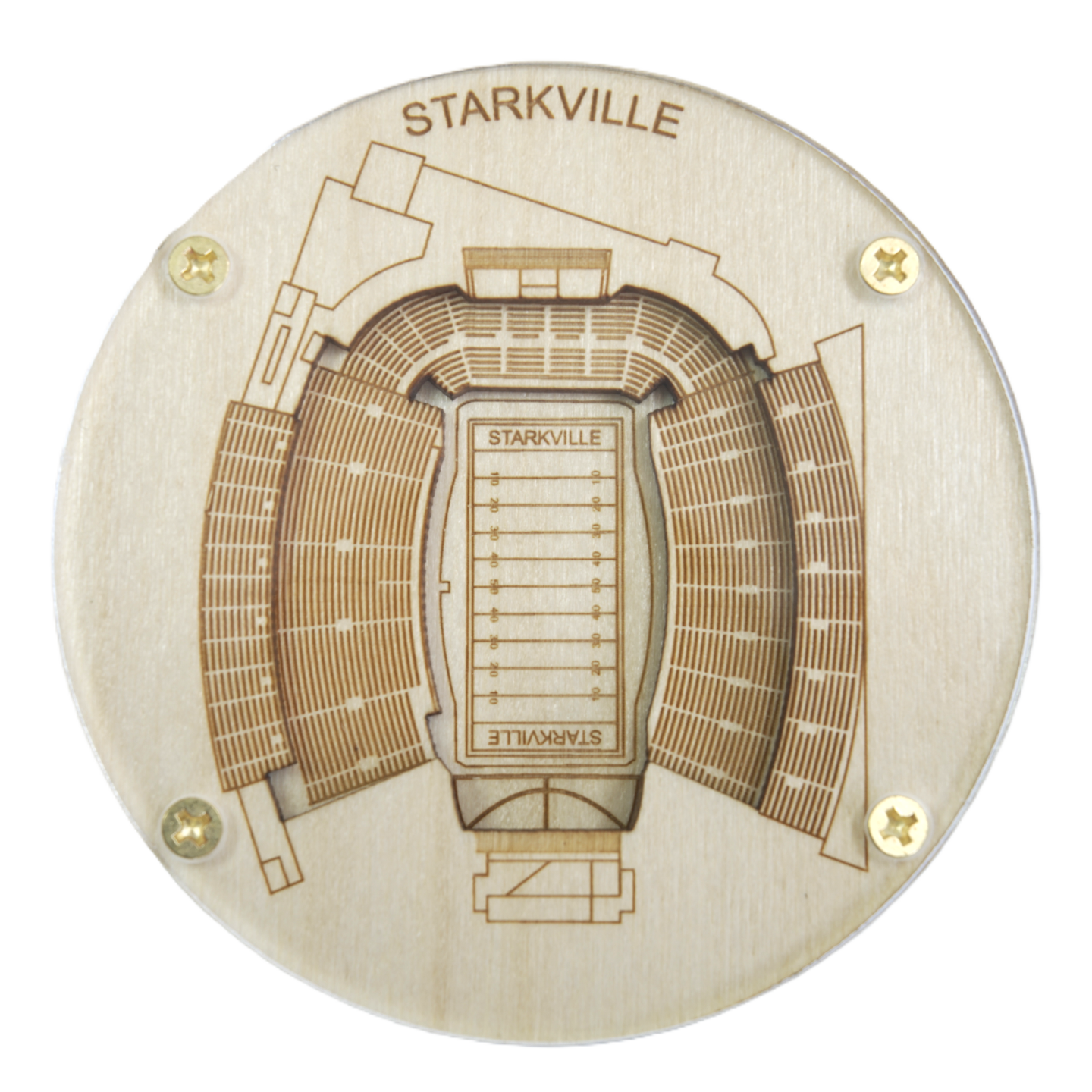 Starkville, Mississippi Coaster Art (Davis Wade Stadium)